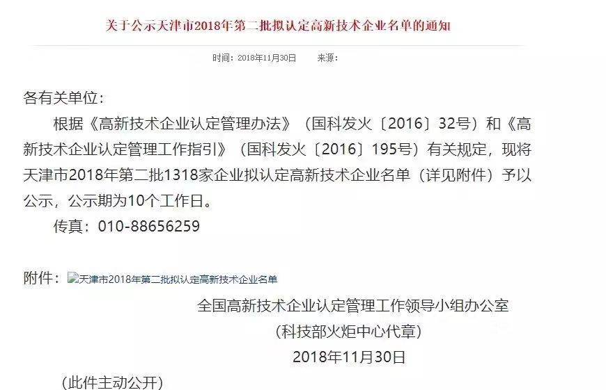 熱烈祝賀我公司被認定為“國家級高新技術(shù)企業(yè)”